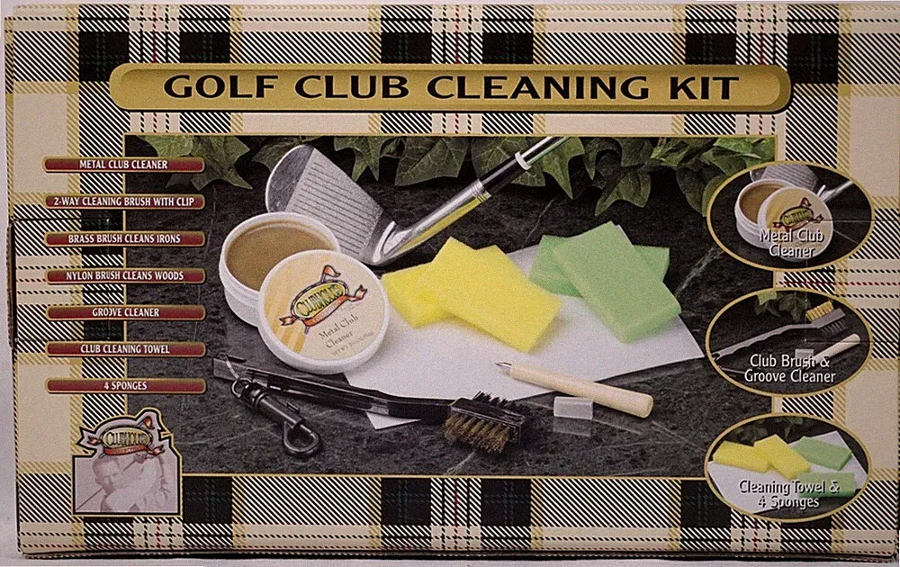 Golf Club Cleaning Kit ~ Clean Irons & Woods ~ FREE SHIP IN CONTINENTAL US