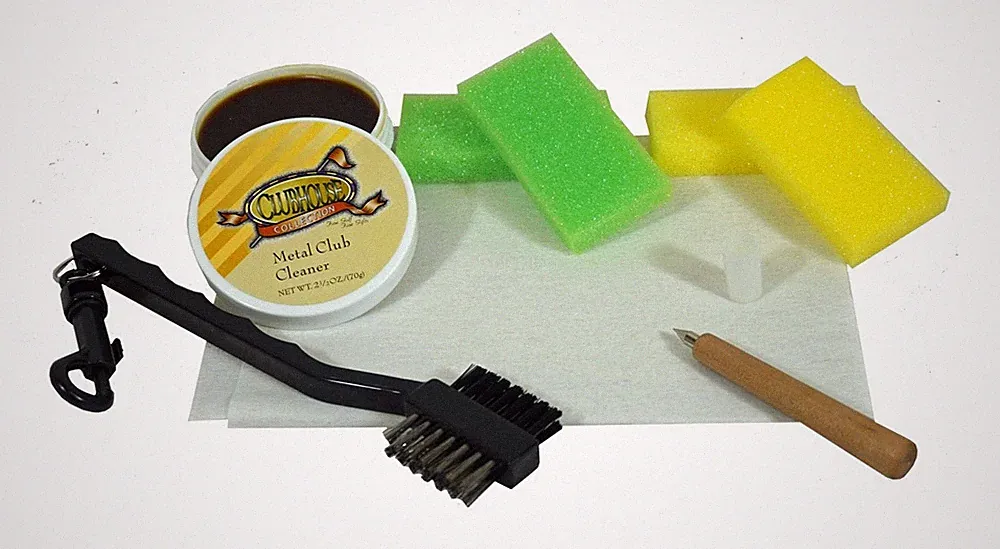 Golf Club Cleaning Kit - Metal Club Cleaner - Cleans Woods & Irons