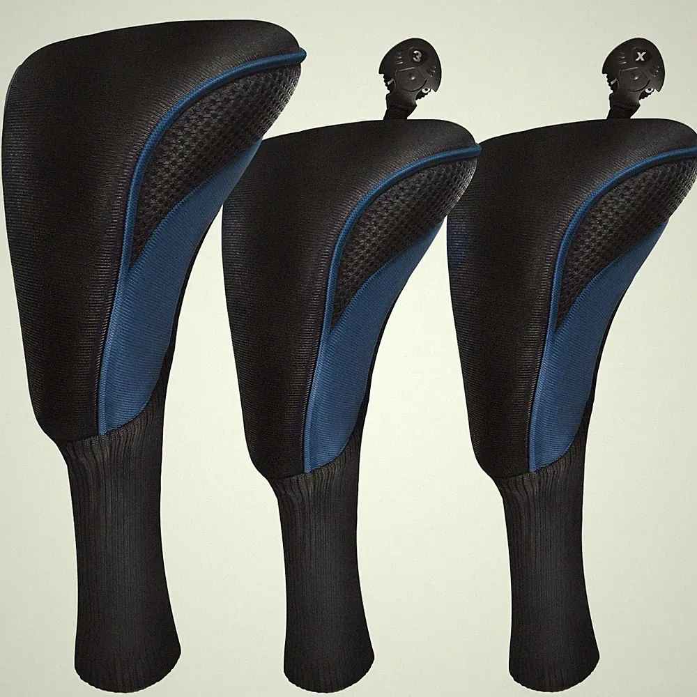 Golf Club Covers for Driver Fairway 3 Pcs Woods Golf Club Head Covers Hybrid...
