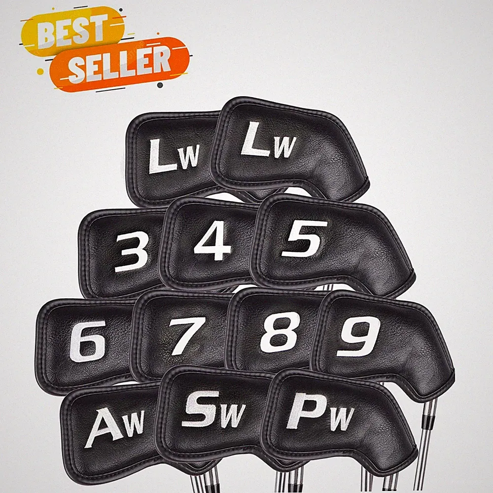 Golf Club Covers for Men 12 Pack - Comfortable Polyurethane Golf Iron Covers...