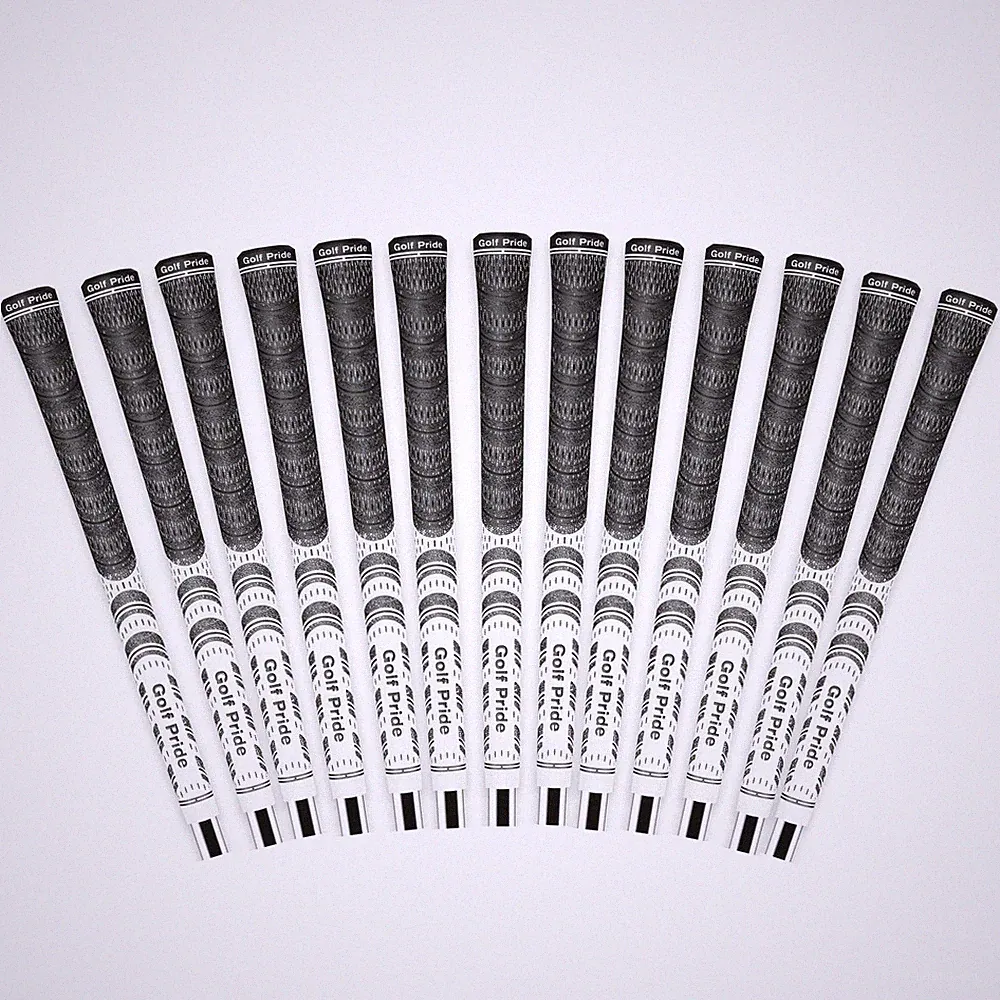 Golf Club Grip All Weather Hybrid Midsize White 13 Pack Pride MCC Led Brushed