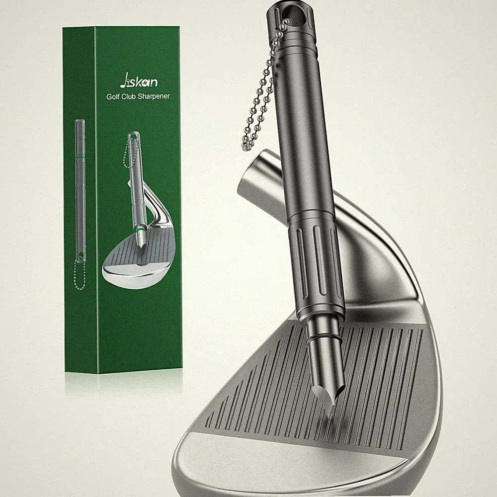 Golf Club Groove Sharpener Cleaner Tool for Wedges Irons Grey Golf Accessory