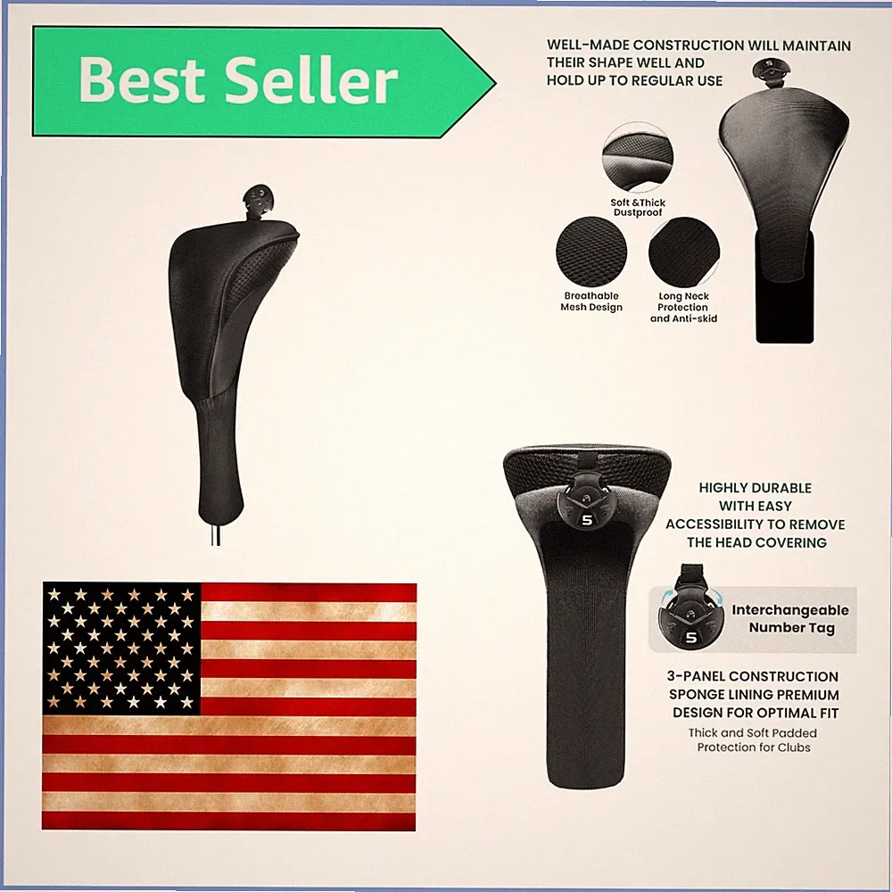 Golf Club Head Covers for Hybrids