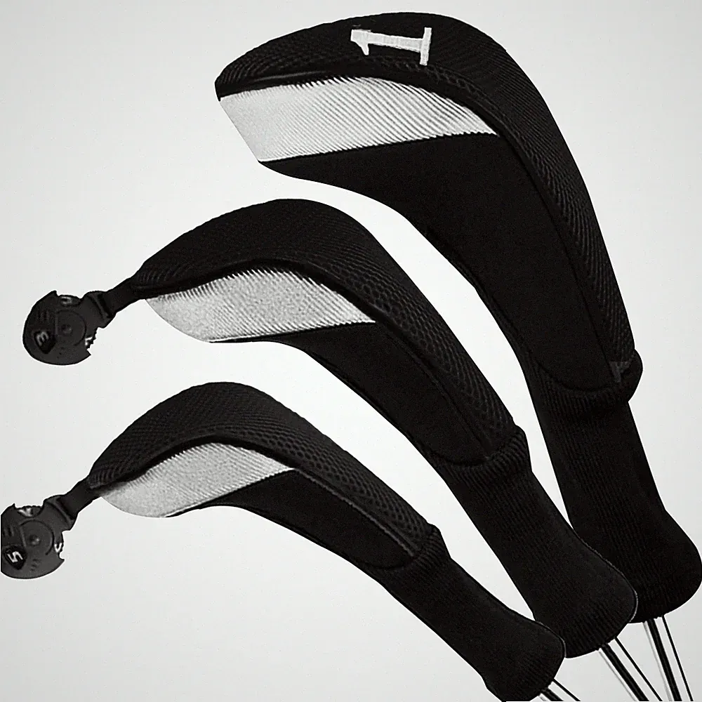 Golf Club Head Covers for Woods Long Cover Driver Hybrid Fairway FINGER TEN