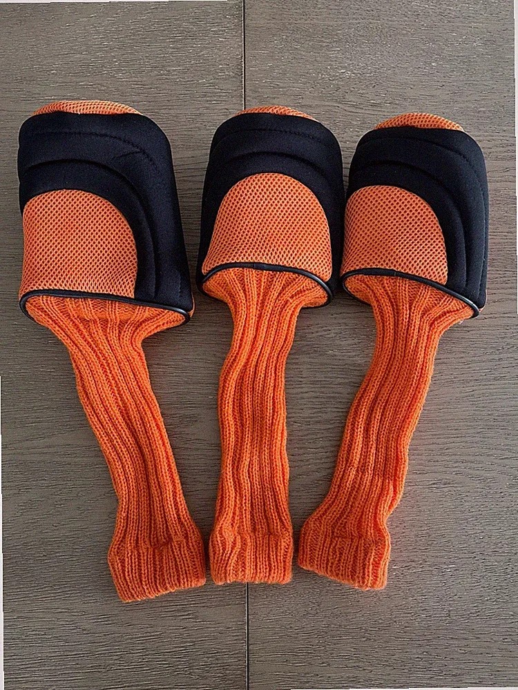 Golf Club Head Covers Knit Headcovers Wood for Driver Fairway Hybrids