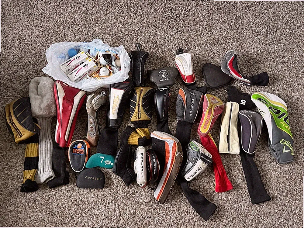 Golf Club Headcover Lot Of 25+ As Is Head Covers Nike Method Callaway Cobra Etc