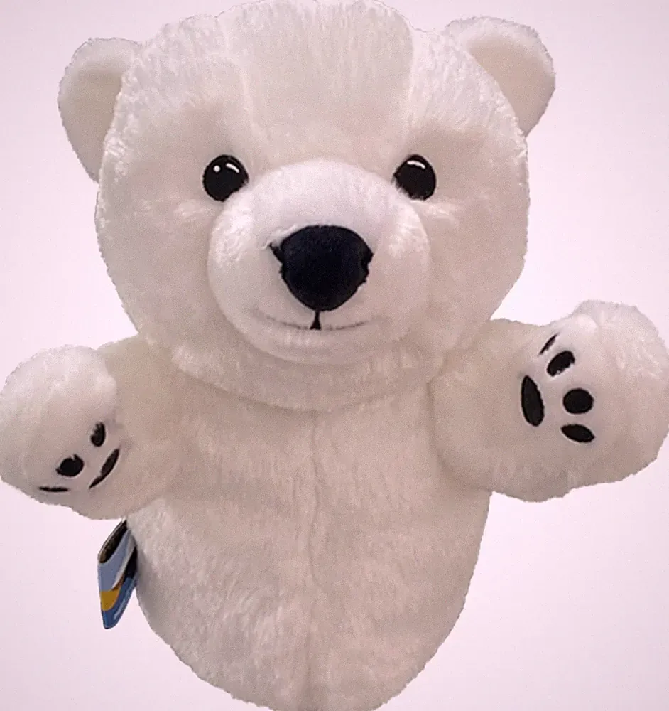 Golf Club Headcover Polar Bear Plush Animal Fairway Wood Cover 3 5 Utility White