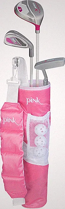 Golf Club Pink Girls Toddler Starter Set with Carry Bag