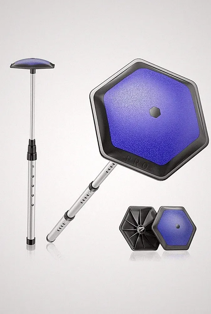 Golf Club Protector: Stiff Arm Support Rod for Travel Bag - Premium Blue
