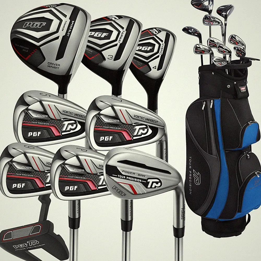 Golf Club Set 11 Piece Complete Package Right Hand Standard PGF Gold TP Mens