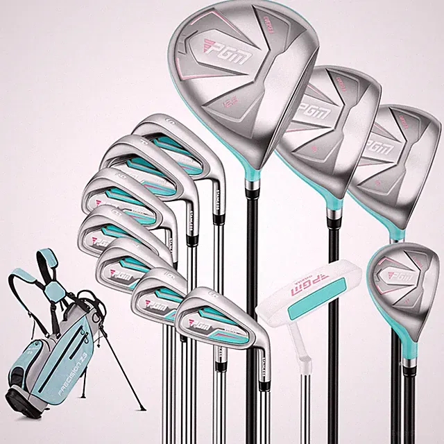 Golf Club Set 12 Piece Women s 4 Woods 7 Irons 2 Putters Stand Bag Womens 12pcs