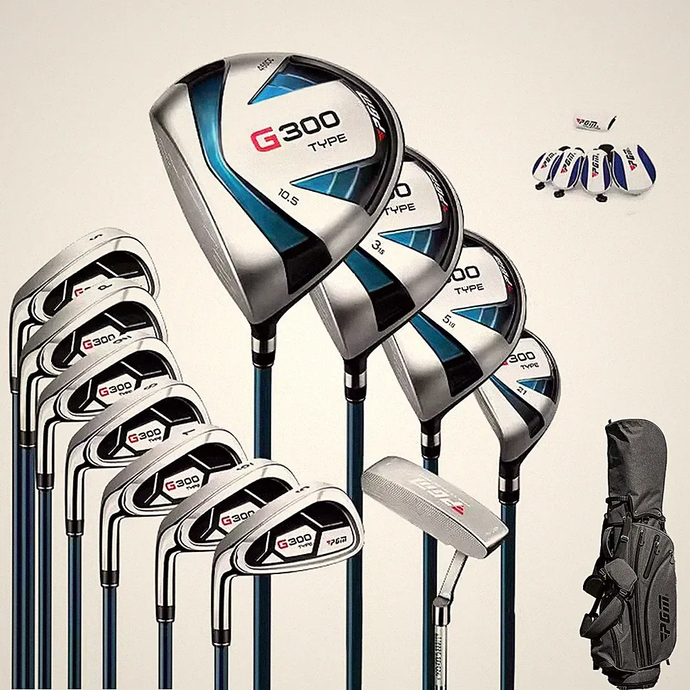 Golf Club Set 12Pcs Left Hand Standard Length Titanium Driver PGM G300 Mens Iron