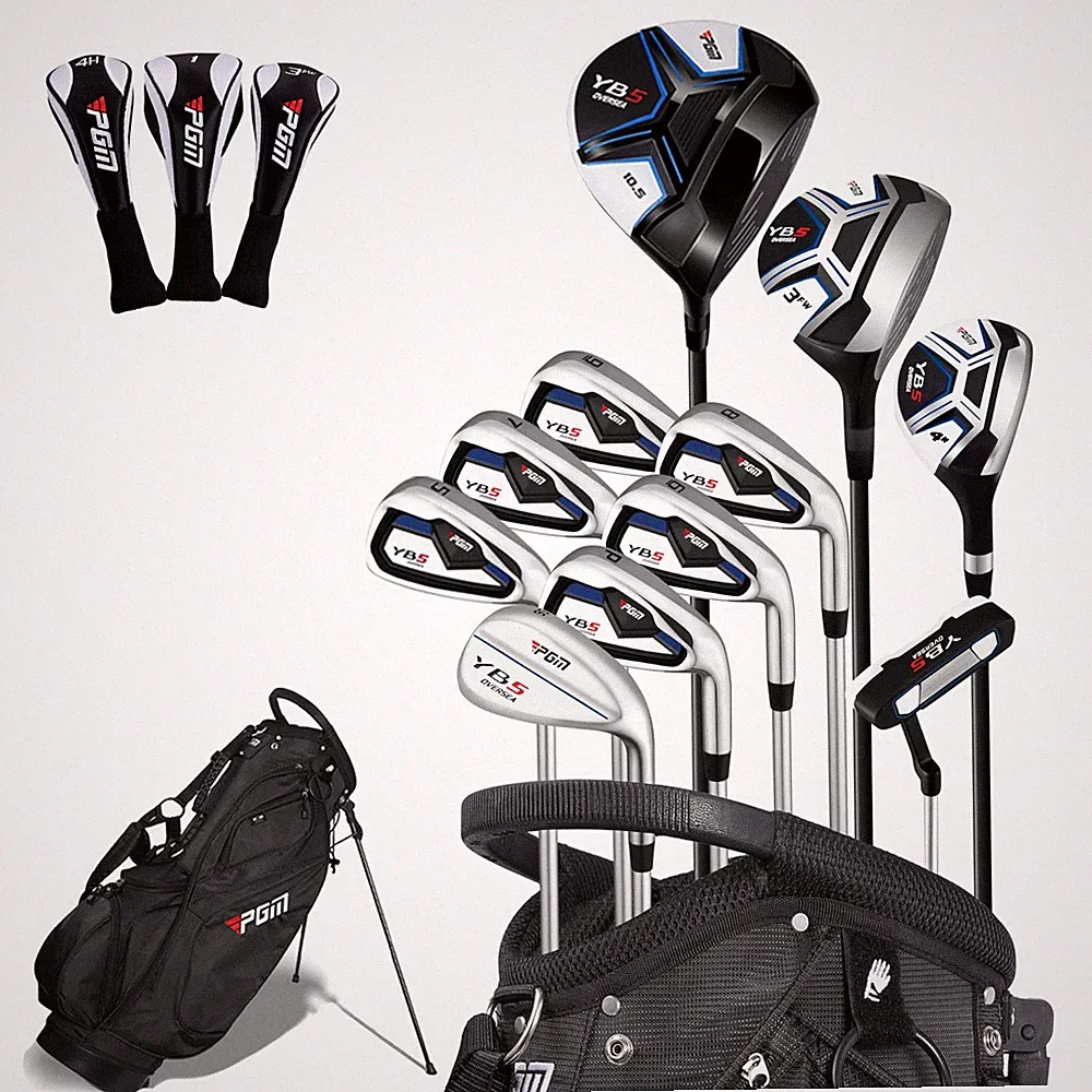 Golf Club Set 15 Pieces 2 Wood 7 Irons Hybrid Putter Bag PGM MTG073-2 Mens Sets