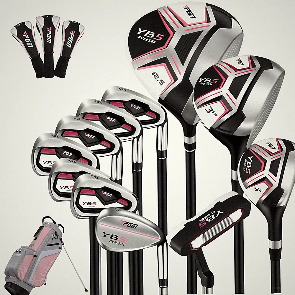 Golf Club Set 15 Pieces Women Complete 460cc Driver Stand Bag PGM Womens Full