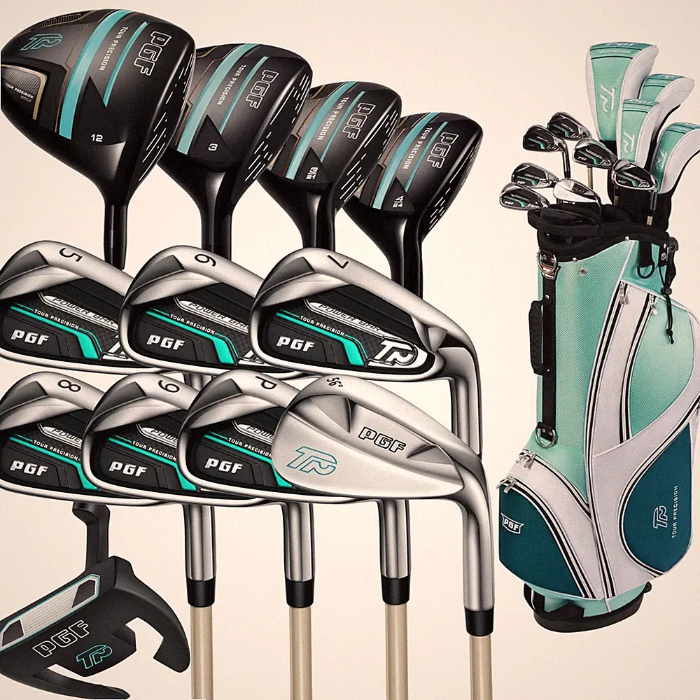 Golf Club Set 17 Piece Lady Right Hand Standard Flex PGF Gold TP Complete Ladies