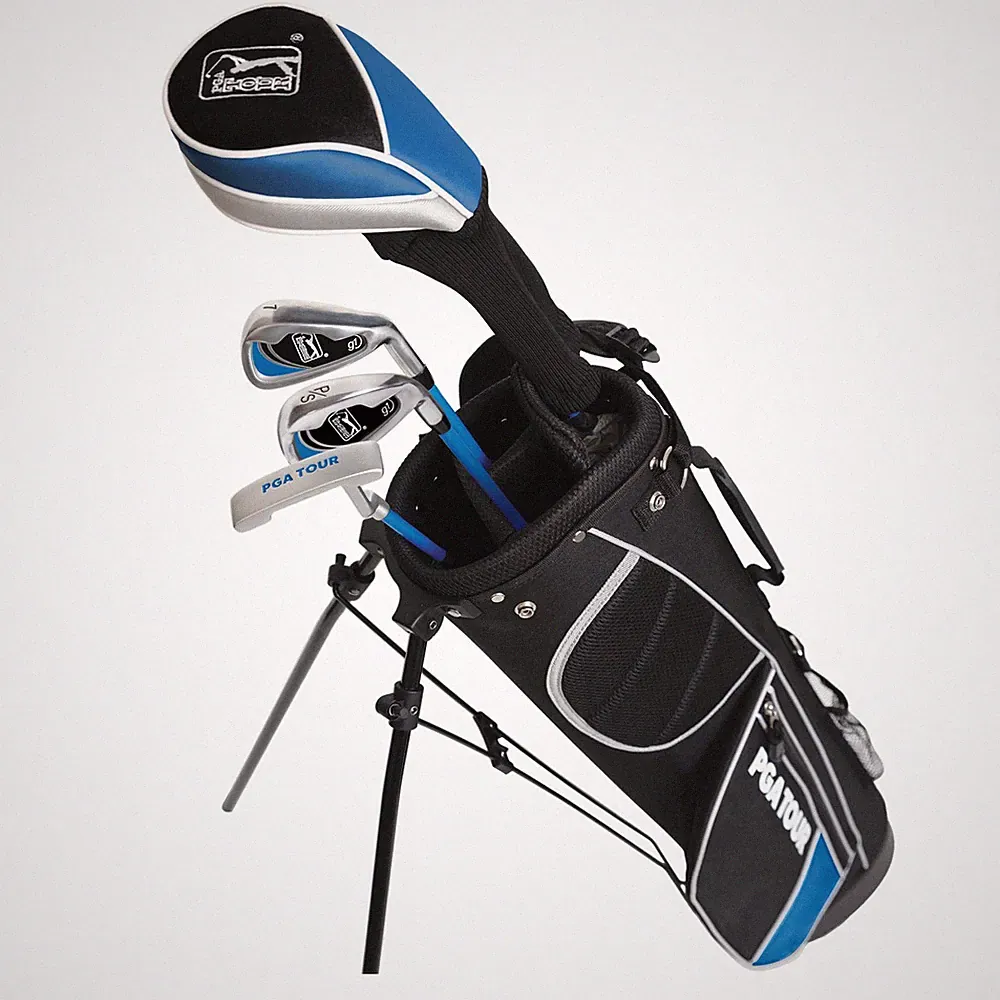 Golf Club Set 7 Piece Junior Right Handed Ages 8-12 Blue PGA Tour 56-62 Series