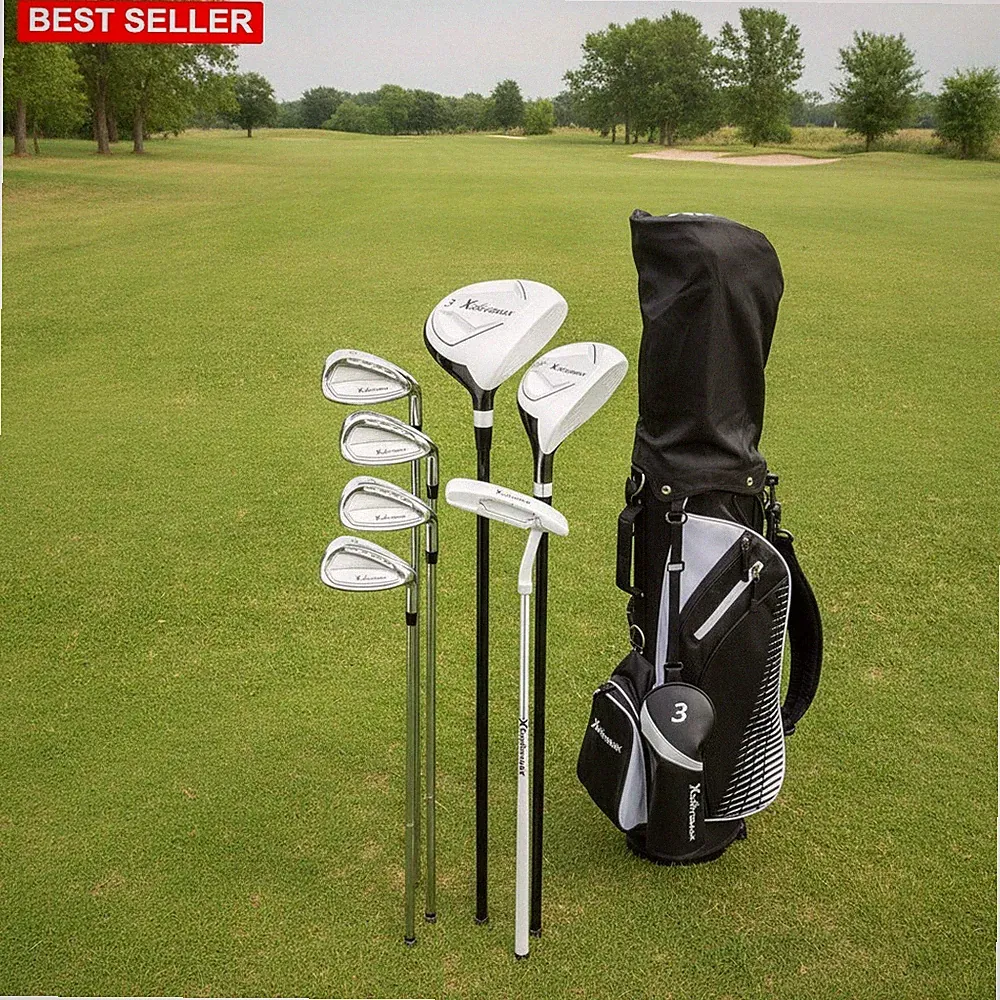 Golf Club Set 8-Piece Complete Lightweight Graphite Irons Fairway Woods Putter