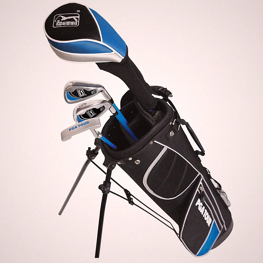 Golf Club Set Junior 7 Piece GS1 Series Right Handed Blue Ages 8-12 56-62 Tour