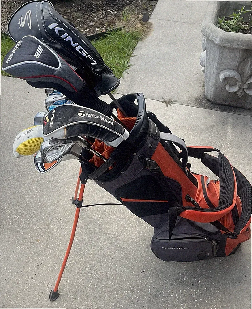 Golf Club Set PING Cobra Amp Cell Mixed Length/Flex w Maxfli Stand Bag