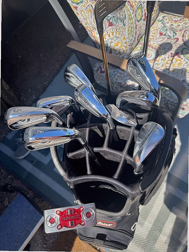 Golf Club Set, Ping, Titleist, Taylor Made and Scotty Cameron