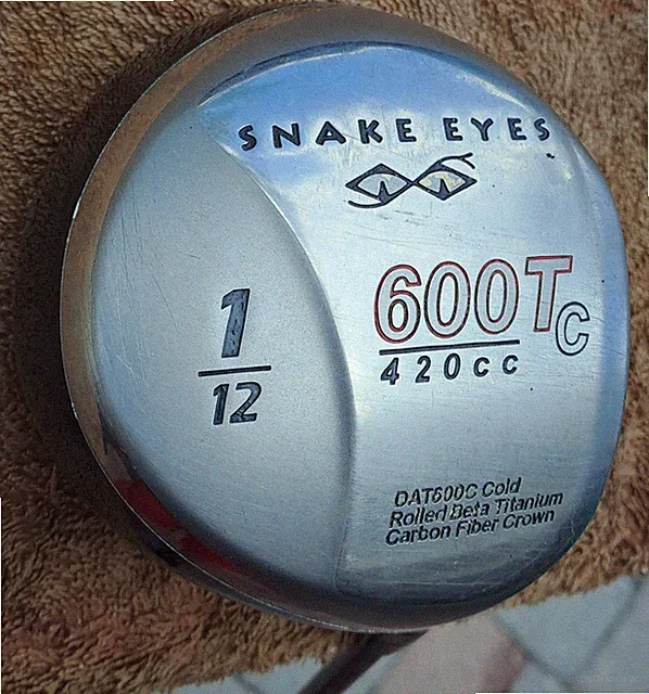 Golf Club SNAKE EYES 600Tc 420cc Longer Driver 12 RIGHT H Graphite Regular Flex