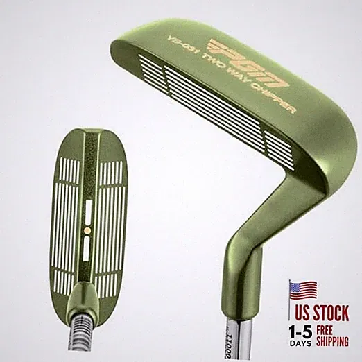 Golf Club Two-Way Chipper 36° for Right and Left Handed, Dual-Sided Green