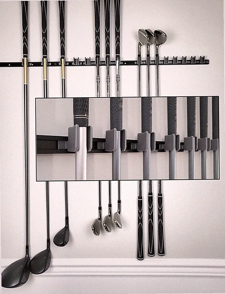 Golf Club Wall Mount Rack