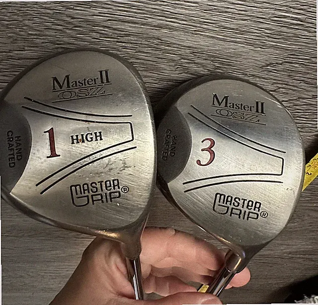 golf clubs 2 Master Grip Master II Woods 1 High And 3 Lot Hand Crafted