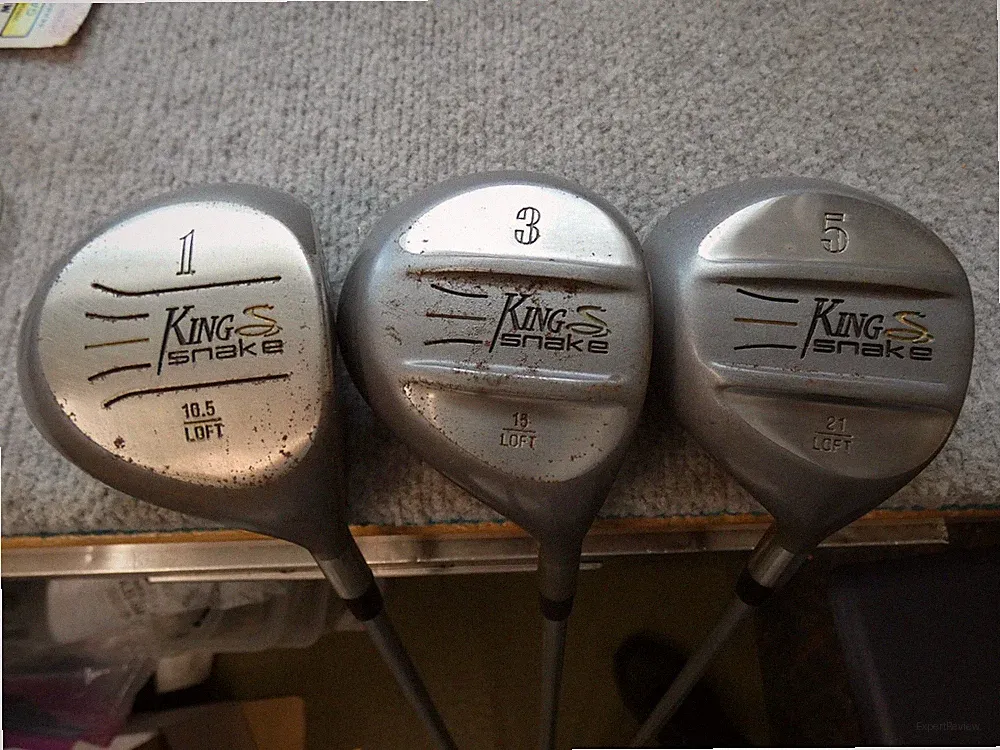 GOLF CLUBS KING SNAKE WOODS DRIVER 3 WOOD 5 WOOD LAMKIN GRIPS