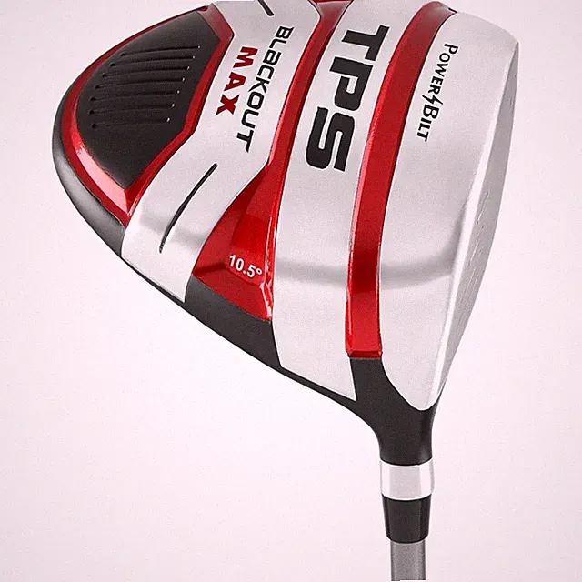 Golf Driver Men 10.5 Degree Black/Red Forgiveness Powerbilt Headcover