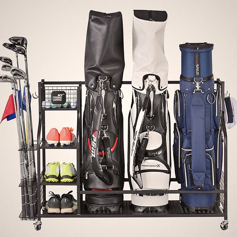 Golf Equipment Rack for Clubs & Accessories