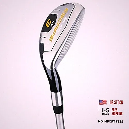 Golf Escape Hybrid Irons with Shaft 3 Hybrid, 21 Degeres Senior Graphite Right