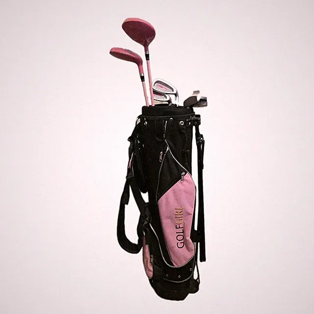 Golf Girl Junior Tour RH Pink Kids Youth Golf 5 Club Set Stand Bag