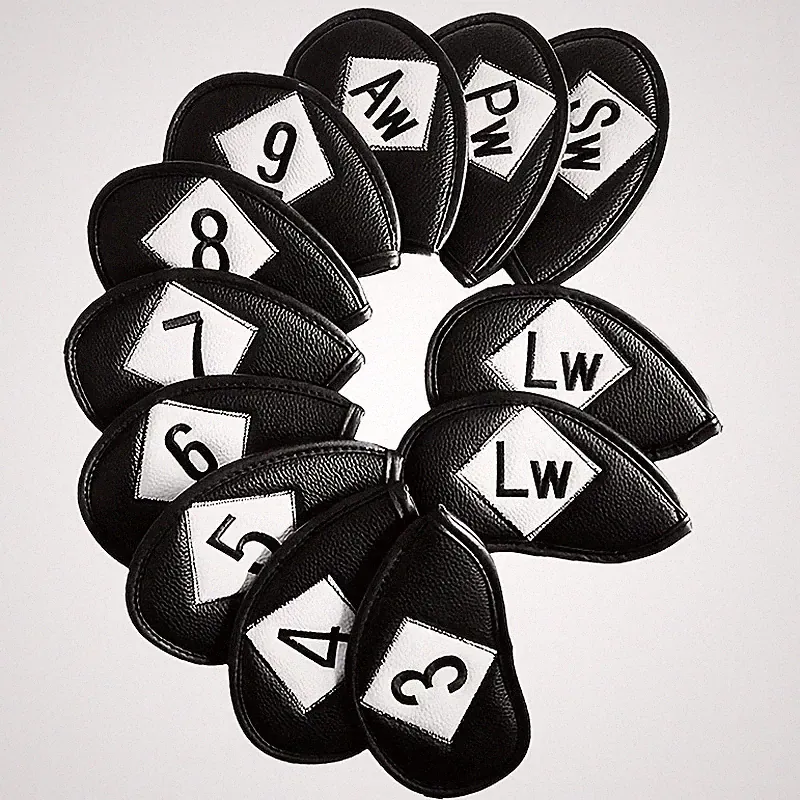 Golf Head Covers 12 Pack,Iron&Wedge Protection with Embroidered,Fits Most Clubs