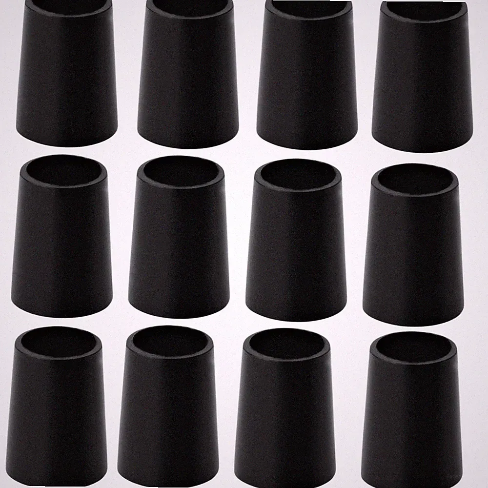 Golf Iron Ferrules .355 Taper 3/4 Inch Black 12 Pack Non Collared