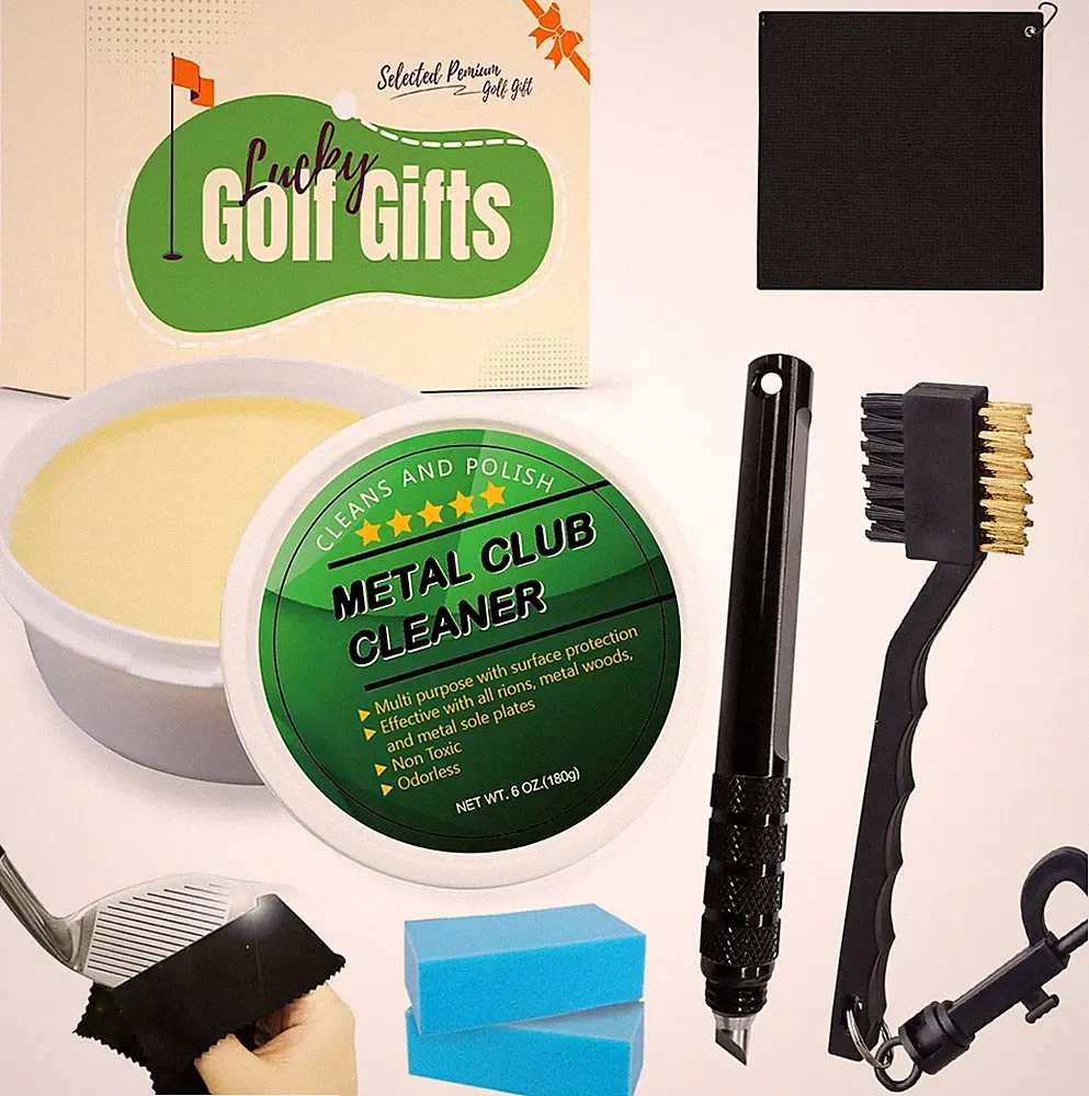Golf Iron Polishing Kit Club Cleaner Polish Cleaning Solution Golf Club Care Set