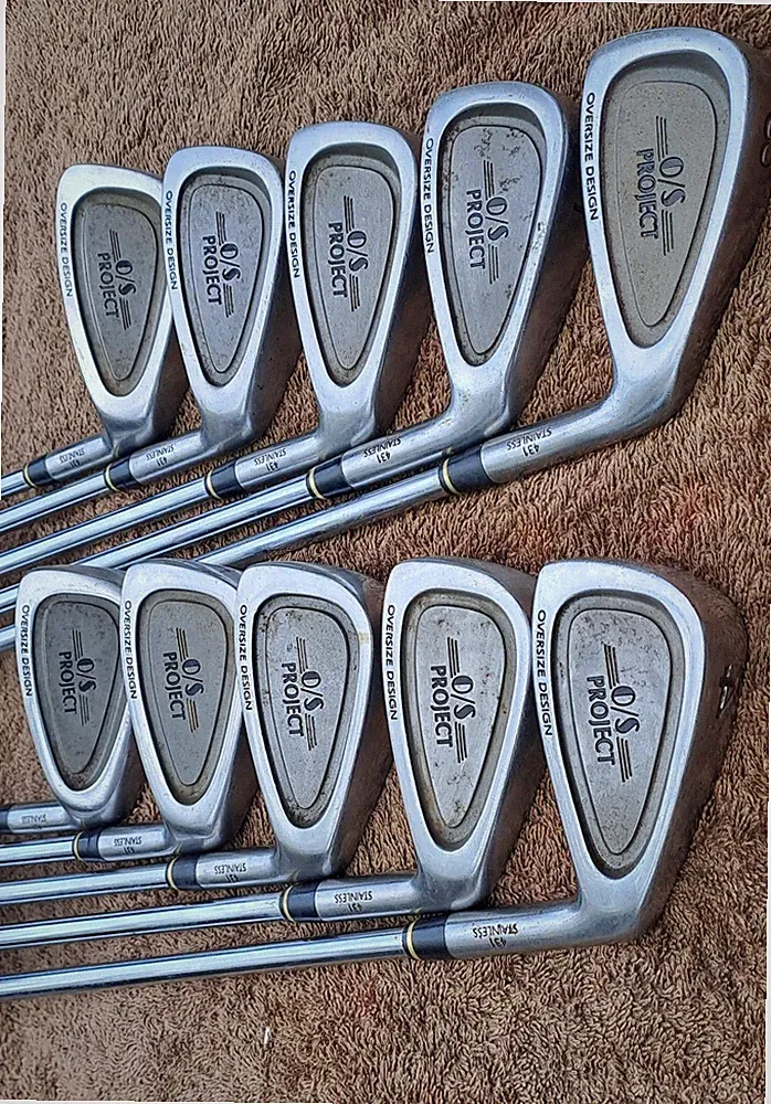 Golf Irons Set OS PROJECT 10 Clubs RH Steel Shaft RIFLE FCM 5.5 Firm Flex