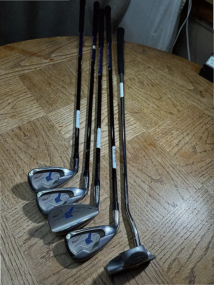 Golf junior set CALLAWAY XJ 53"-60" Diablo bag 5 clubs RH graphite White Hot