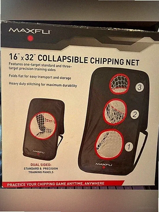 Golf MaxFli Black Collapsible Chipping Net - Dual Sided Training Target