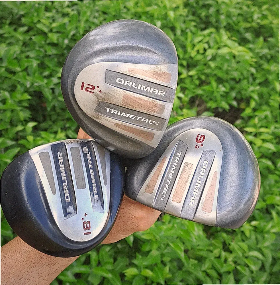 Golf men's 3 clubs set ORLIMAR TRIMETAL driver 9d woods 12+ 18+ Graphite shaft s