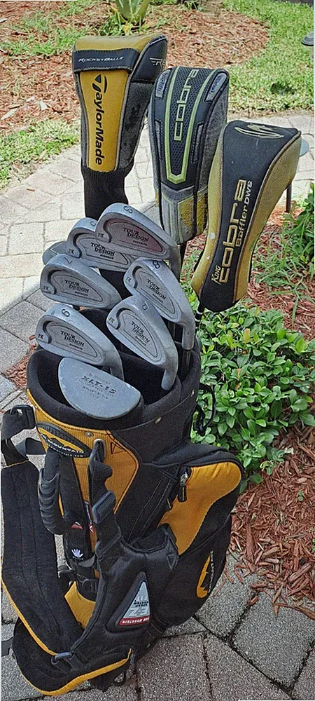Golf men's set 10 clubs KNIGHT ADAMS Graphite right h irons KNIGHT tour design i