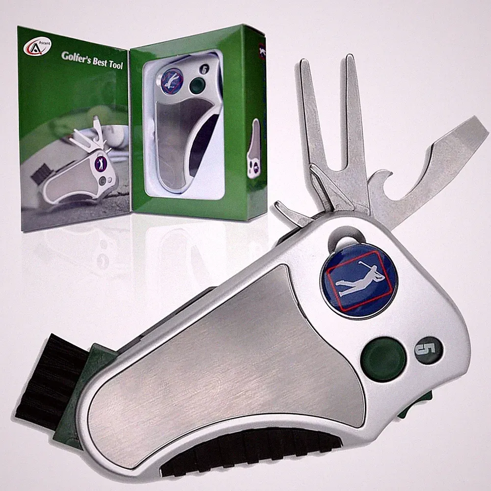 Golf Multitool 6-in-1 Stroke Counter Divot Tool for Men & Women Golf Accessory