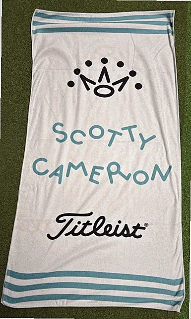 Golf Putter Towel Blue Black White Small Caddy Towel S C Golf Ball Towel 18”x36”