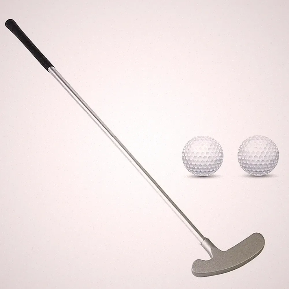 Golf Putter Two Ways Right/Left Handed Indoor Outdoor Mini Kids Club Set 2 Balls