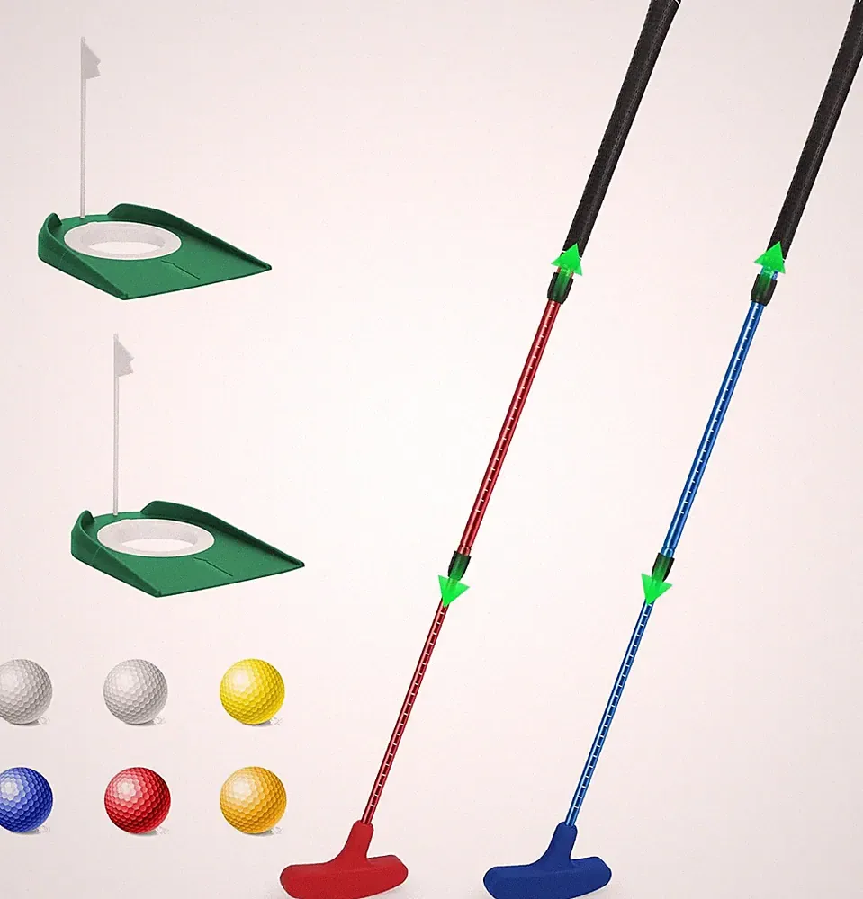 Golf Putters for Men and Women, Adjustable Golf Club Sets with Balls & Flag Cups