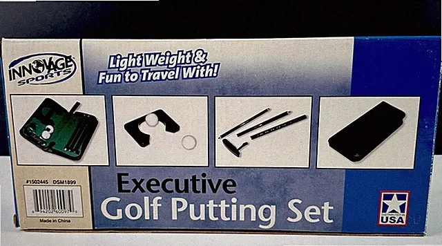 Golf Putting Set Indoor Office Ball Training Practice Set Travel Case