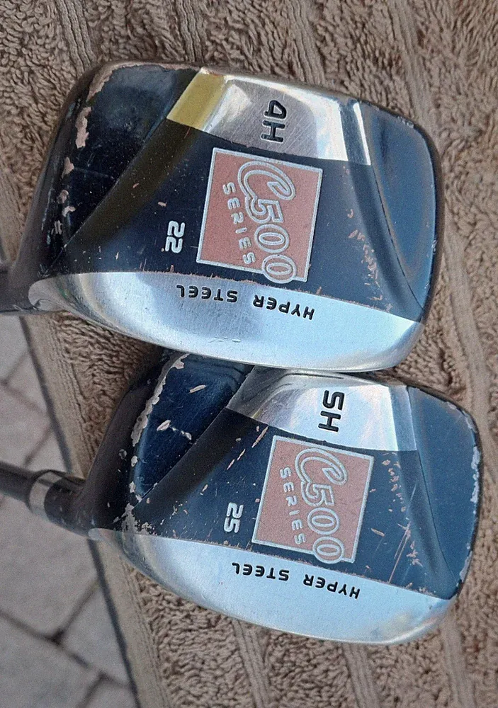 Golf Senior Set 2 Clubs ASPIRE C500 HYBRID h4 H5 Graphite Med Firm Flex RIGHT H
