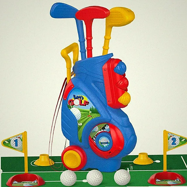 Golf Set for 2 3 4 Years Old Boys Girls, Upgraded Golf Clubs Set with Cart, P...