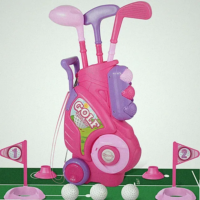 Golf Set for 2 3 4 Years Old Girls Boys, Upgraded Golf Clubs Set with Golf Ca...