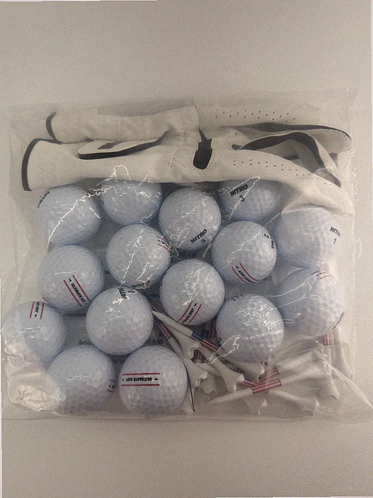 Golf Starter Set 15 Balls Tees Glove Beginner Practice Kit Nitro